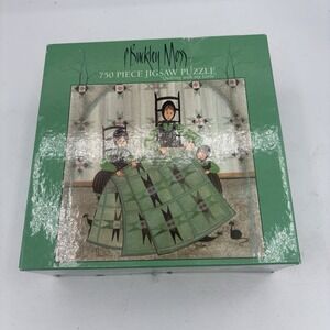 Caeco 750 Piece Puzzle P Buckley Moss Quilting With My Girls 22" x 22" Vintage